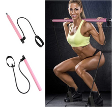 Load image into Gallery viewer, Portable Pilates Bar Kit With Resistance Band Exercise Stick