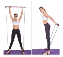 Load image into Gallery viewer, Portable Pilates Bar Kit With Resistance Band Exercise Stick