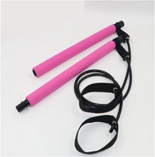 Load image into Gallery viewer, Portable Pilates Bar Kit With Resistance Band Exercise Stick
