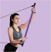 Load image into Gallery viewer, Portable Pilates Bar Kit With Resistance Band Exercise Stick
